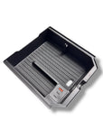 2024+ | Model 3 Highland Refreshed Center Console Tray ABS Plastic & Lined Rubber - With 2 USB-C + 1 USB-A Charging Port - with 12V Plug