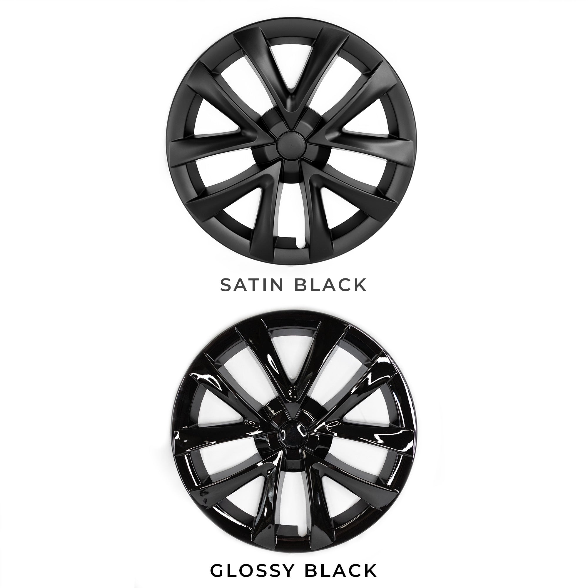Model 3 18" Aero Wheel Cover Replacements Open Spoke Arachnid Style