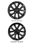 2017-2023 | Model 3 18" Aero Wheel Cover Replacements - Open Spoke Arachnid Style (Set of 4)