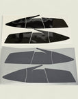 2022+ Model S Smoked & Clear Tail Light TPU Protection Film Wrap (6 Piece Kit)