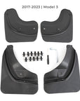 2017+ | Model 3 & Y Mud Flaps Bendable & Flexible - Screwless (Gen. 2) - Set of 4