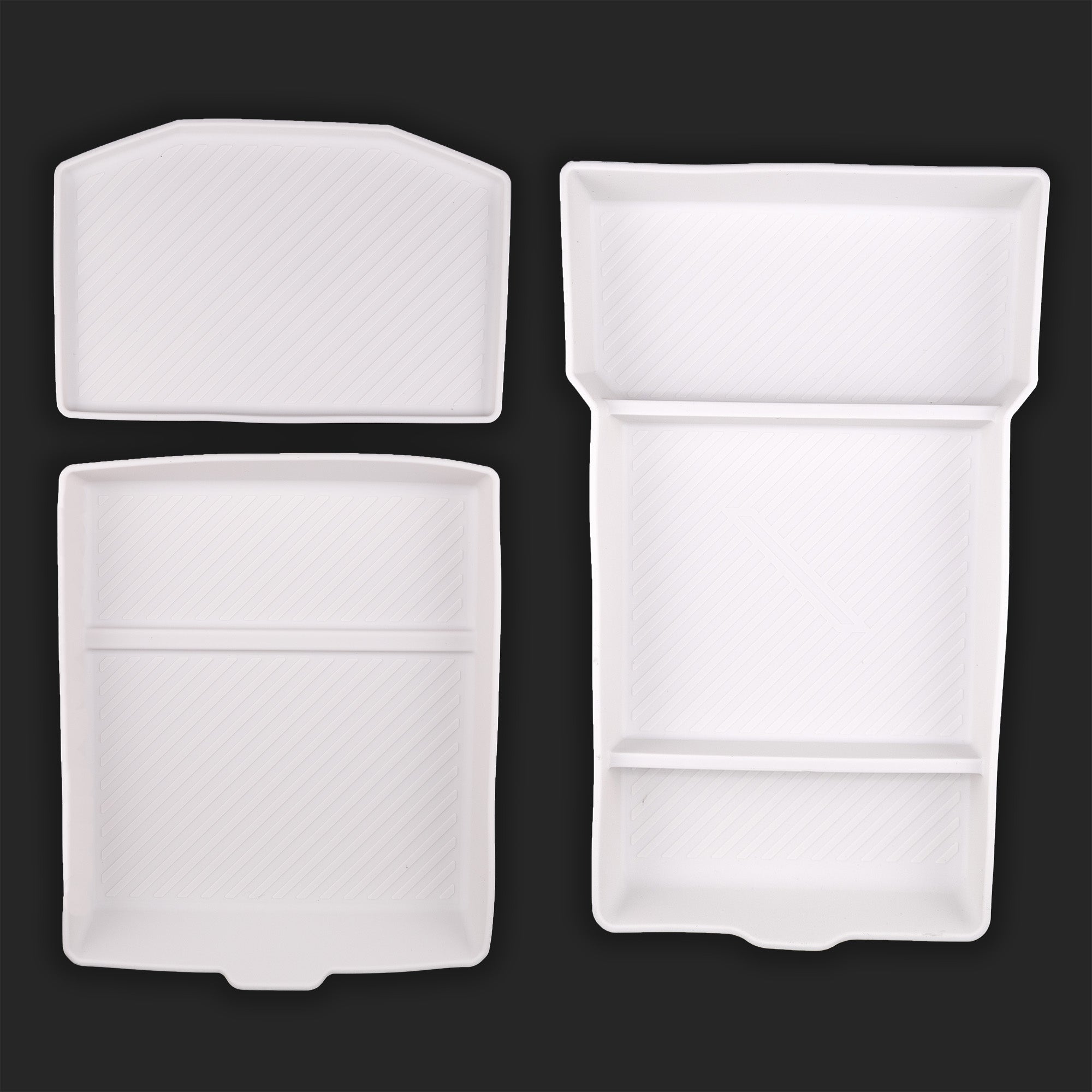 2024+ | Model 3 Center Console & Armrest Silicone Liners (3 Pieces) - Variety*