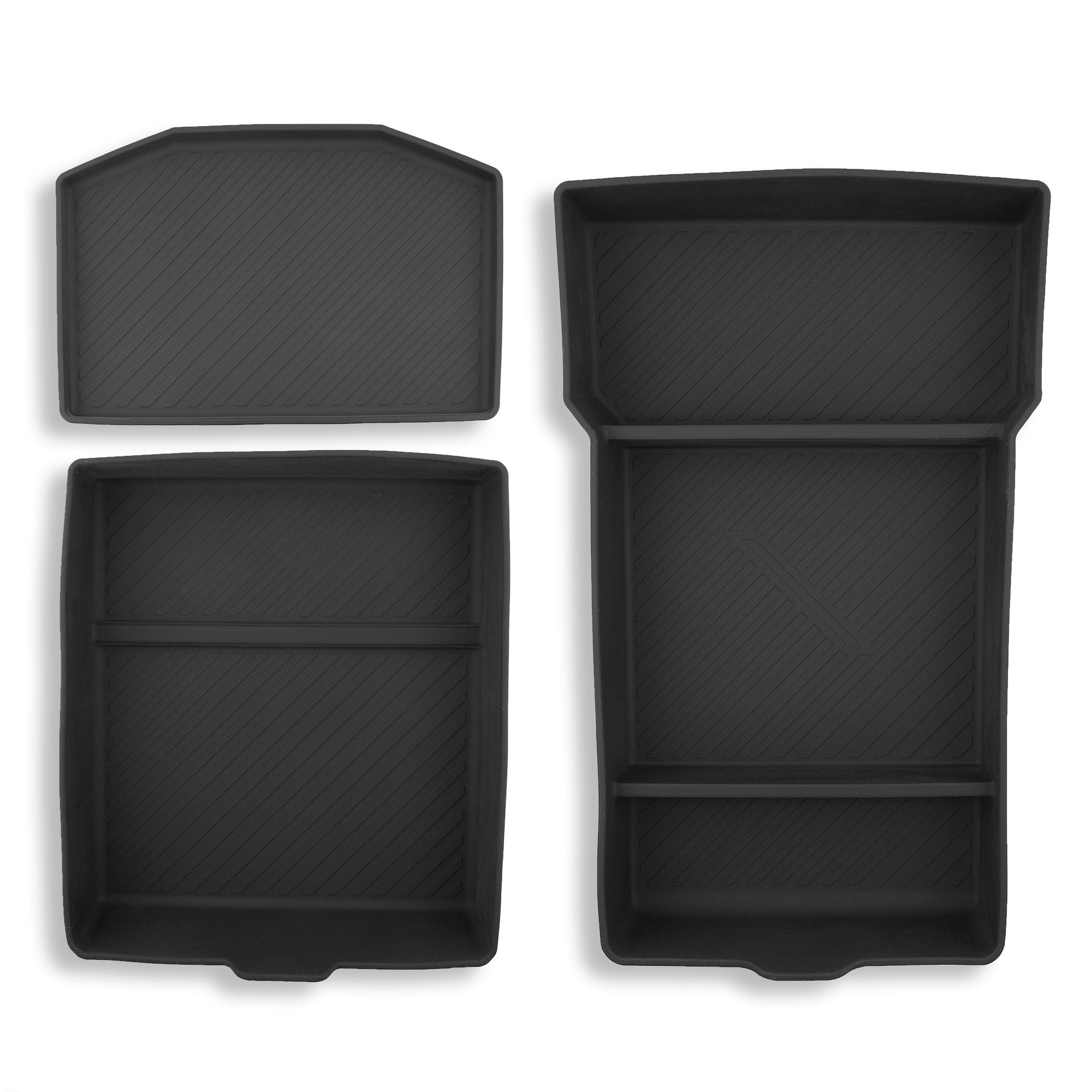 2024+ | Model 3 Center Console & Armrest Silicone Liners (3 Pieces) - Variety*
