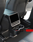 2026+ | Model Y Juniper Refreshed Backseat Screen Display Overlay with Hidden Folding Cup Holders