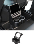 2026+ | Model Y Juniper Refreshed Backseat Screen Display Overlay with Hidden Folding Cup Holders