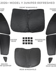 Model 3 & Y Full Interior Sunlight Block Out Kit (7-8 Pieces)