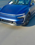 2026+ | Model Y Colossal Front Lip Overlay Spoiler - Real Dry Molded Carbon Fiber