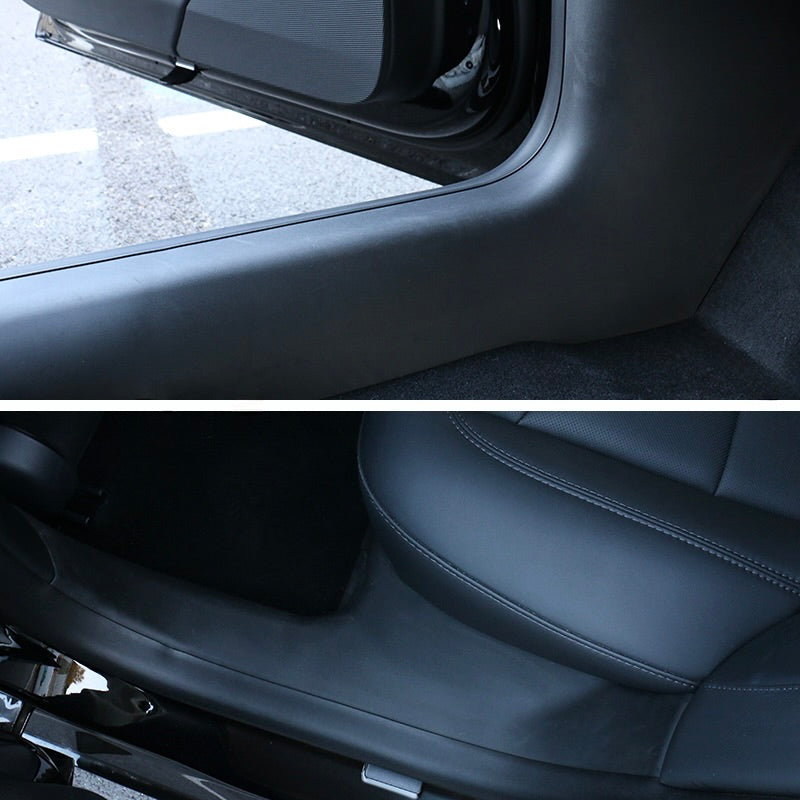 2024+ | Model 3 Highland Refreshed Door Sill Strip Protectors Full Cover (4 Pieces)