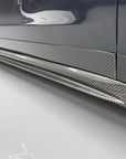 2016+ | Model X Lower Door Panel Trims - Real Molded Carbon Fiber (4 Pieces)