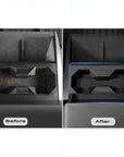Cybertruck Soft Silicone Cup Holder Insert with Glasses holder