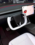 2026+ | Model Y Juniper Refreshed Heated Yoke Steering Wheel Upgrade – Black or White