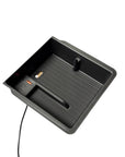 2024+ | Model 3 Highland Refreshed Armrest Tray ABS Plastic & Lined Rubber - With 2 USB-C + 1 USB-A Charging Port - USB-C plug