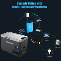Model X - 6 Passenger Refrigerator / Freezer & Backseat Center Console - 28 Quart Capacity Battery Option