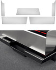 Cybertruck Rear Bumper Guard Step Plates - Glossy Black