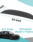 2024+ | Model 3 Highland Refreshed Anti-Reflective Dashboard Mat - Black & Grey
