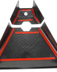 Cybertruck Rearview Full Overlay ABS Plastic (2 Pieces) - Hydro Carbon Fiber Coated - Matte