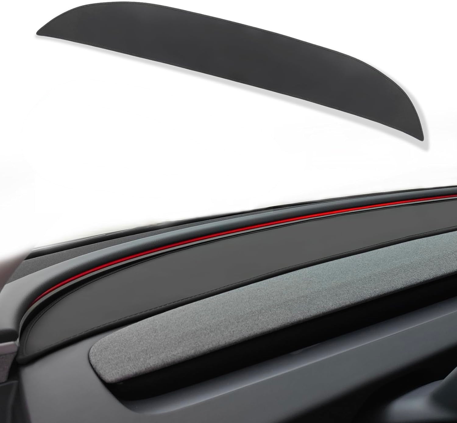 2024+ | Model 3 Highland Refreshed Anti-Reflective Dashboard Mat - Black & Grey