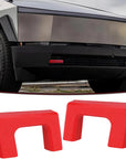 Cybertruck Trailer Hook Protective Cover (1 Pair) - Red Silicone