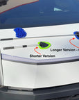 Cybertruck Windshield Microfiber Dust Cleaning Brush Squeegee Cleaner 3-in-1 (Long Version 2.0) - Blue