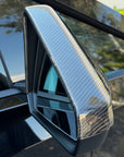 Cybertruck Side View Mirror Overlays - Real Dry Molded Carbon Fiber