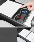 2025+ | Model Y Juniper Refreshed Center Console Vinyl (3 Piece Kit) - Matte White