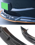 2024+ | Model 3 Highland Refreshed Neptune Front Lip ABS Plastic (3 Pieces) - Hydro Matte Carbon Fiber Coated