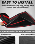 Cybertruck Side View Mirror Caps ABS Plastic (1 Pair) - Hydro Carbon Fiber Coated