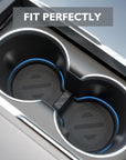 Model S3XY Dual Cup Holder Liner with Easy Grab Handle - Black
