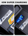 2024+ | Model 3 Highland Refreshed Center Console USB A+C 4 Port Hub Adapter 65W Fast Charger