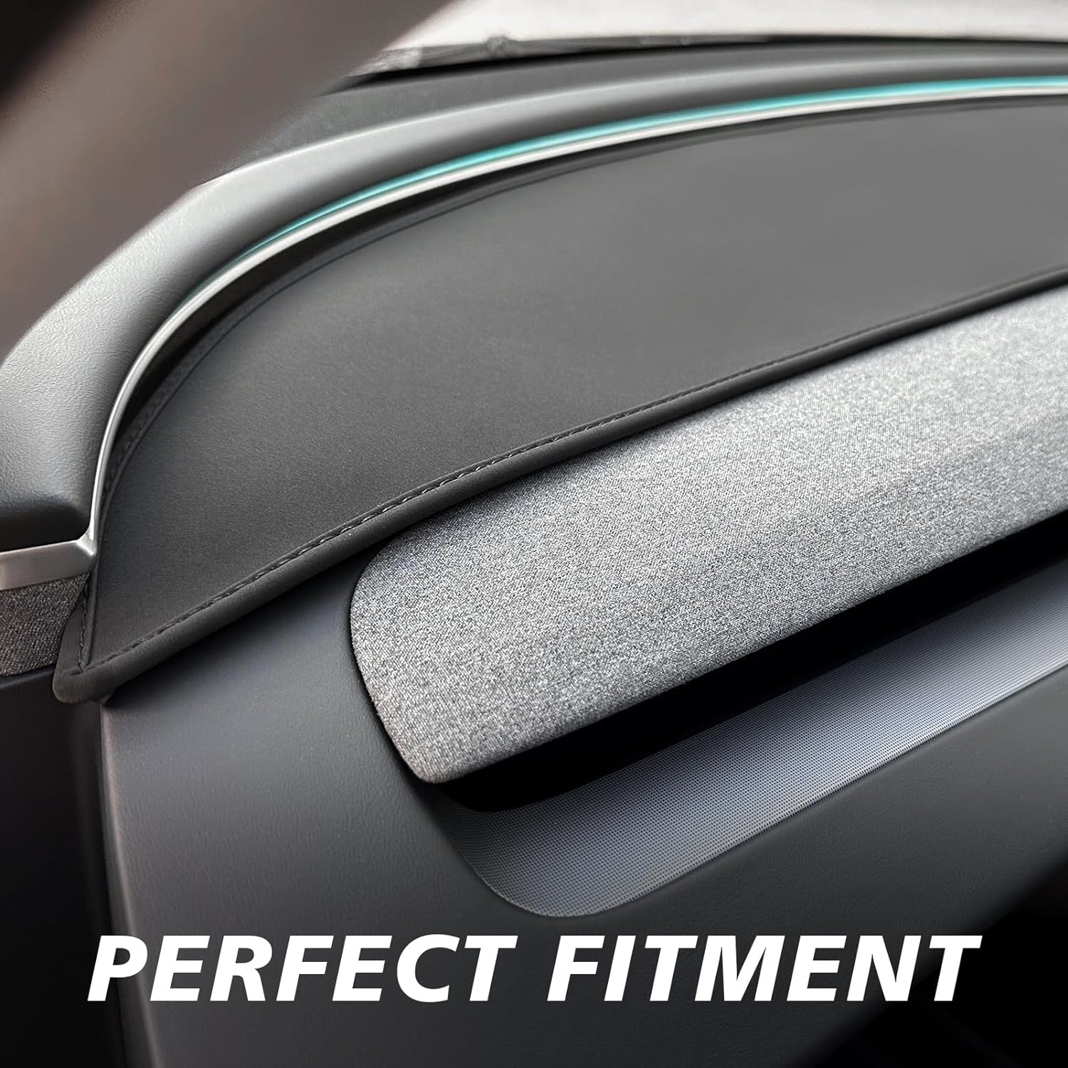 2024+ | Model 3 Highland Refreshed Anti-Reflective Dashboard Mat - Black & Grey