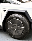 Cybertruck All-Terrain Full Carbon Fiber Wheel Cap Replacement - Real Dry Molded Carbon Fiber
