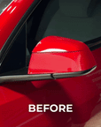 2026+ | Model Y Juniper Refreshed Side View Mirror Overlay Cap Covers (1 Pair) - Real Dry Molded Carbon Fiber