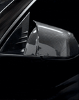 2020-2025 | Model Y GT Style Side View Mirror Overlays (1 Pair) - Real Molded Carbon Fiber