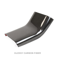 Model 3 & Y Backseat Center Console Base Overlay - Real Molded Carbon Fiber