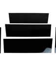 Cybertruck Rear Bumper Guard Step Plates - Glossy Black