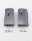 Model S3XY & CT Cybertruck Style USB Glovebox Charging Hub - Power & Data Splitter