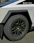 Cybertruck Heptagon Center Wheel Caps & Lug Nut Covers (Set of 4) - Version 1.0