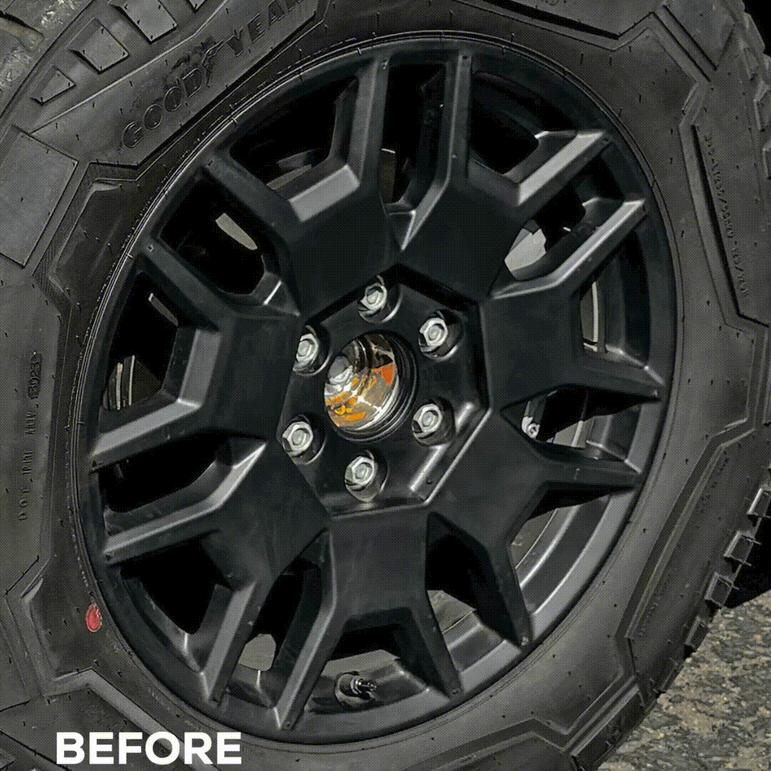 Cybertruck Heptagon Center Wheel Caps & Lug Nut Covers (Set of 4) - Version 1.0