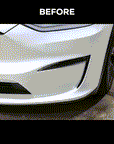 2022+ | Model X Fog Light Canards/Eyelids (1 Pair) - Real Molded Carbon Fiber