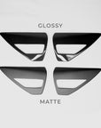 Model 3 & Y Charging Port Overlay (1 Pair) - Real Molded Carbon Fiber