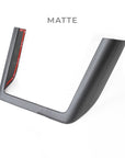 2021+ | Model S & X Charging Pad Frame Overlay - Real Molded Carbon Fiber