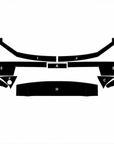 Cybertruck Front Bumper Kit Textured Vinyl Armor (10 Pieces) Spray-On Bed Liner Look