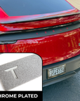 2026+ | Model Y Juniper Refreshed Tailgate Applique - Real Dry Molded Carbon Fiber