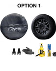 Cybertruck Spare Wheel & Tire Kit with Cover, Strap, Tool Kit & Hydraulic Jack