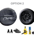 Cybertruck Spare Wheel & Tire Kit with Cover, Strap, Tool Kit & Hydraulic Jack