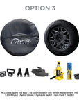 Cybertruck Spare Wheel & Tire Kit with Cover, Strap, Tool Kit & Hydraulic Jack
