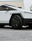 Cybertruck All-Terrain Full Carbon Fiber Wheel Cap Replacement - Real Dry Molded Carbon Fiber