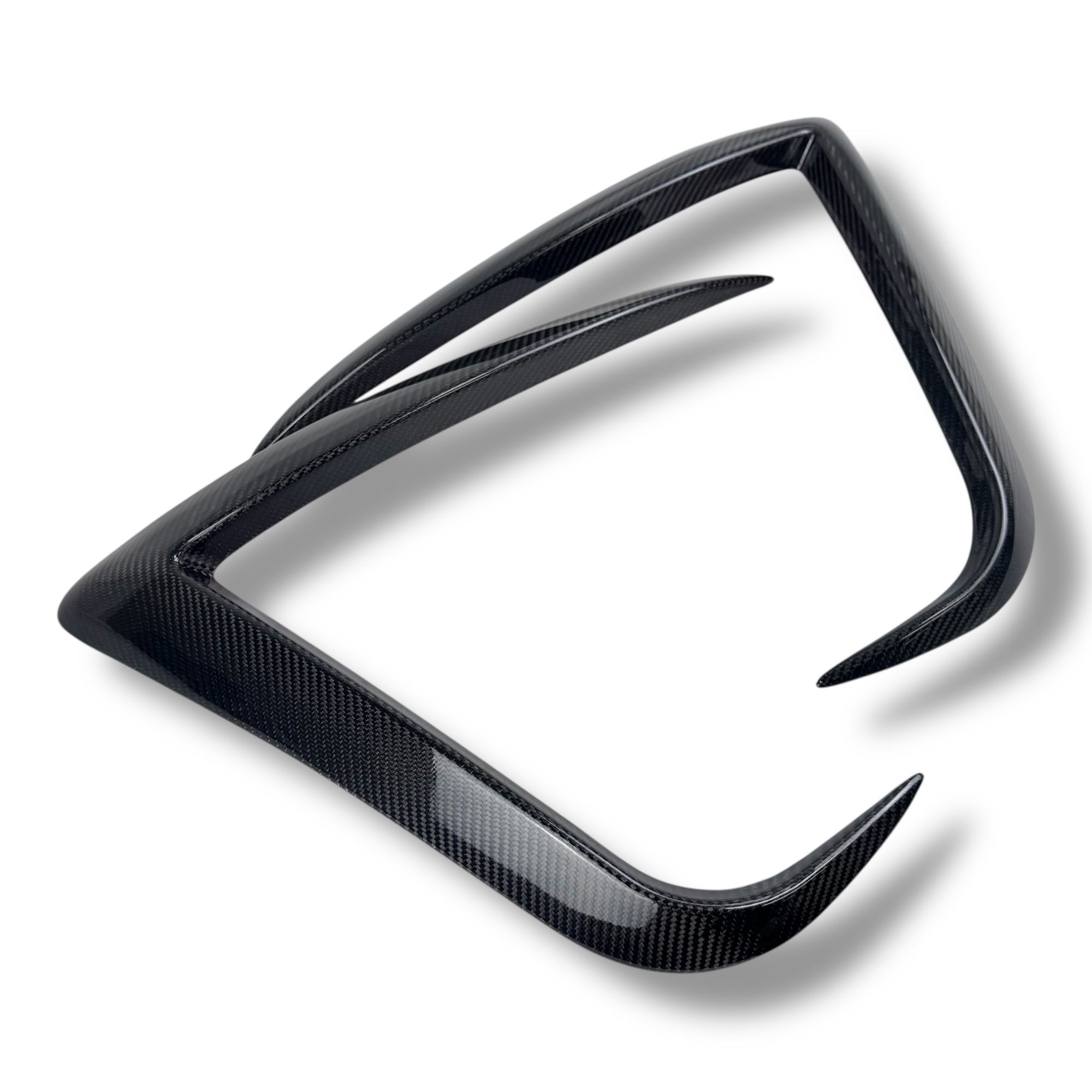 2026+ | Model Y Juniper Refreshed Foglight Canards/Eyelids (1 Pair) - Real Molded Carbon Fiber