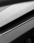 2024+ | Model 3 Highland Refreshed Lower Dashboard Cover (2 Pieces) - Hydro Carbon Fiber Coated
