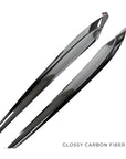 Model 3 & Y Extended Front Door Panel Overlays (Version 2.0) - Real Dry Molded Carbon Fiber